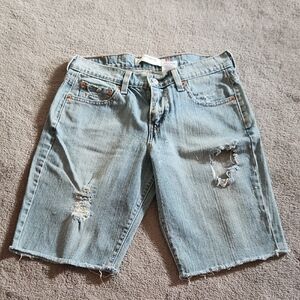 Levi Distressed Denim Shorts